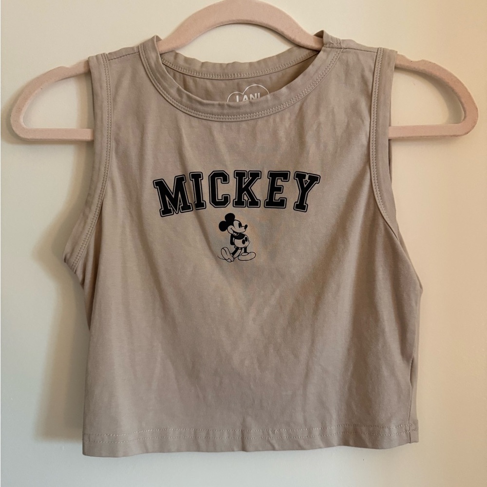 Mickey Mouse Tan Tank Top